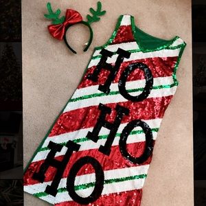 Christmas dress and headband